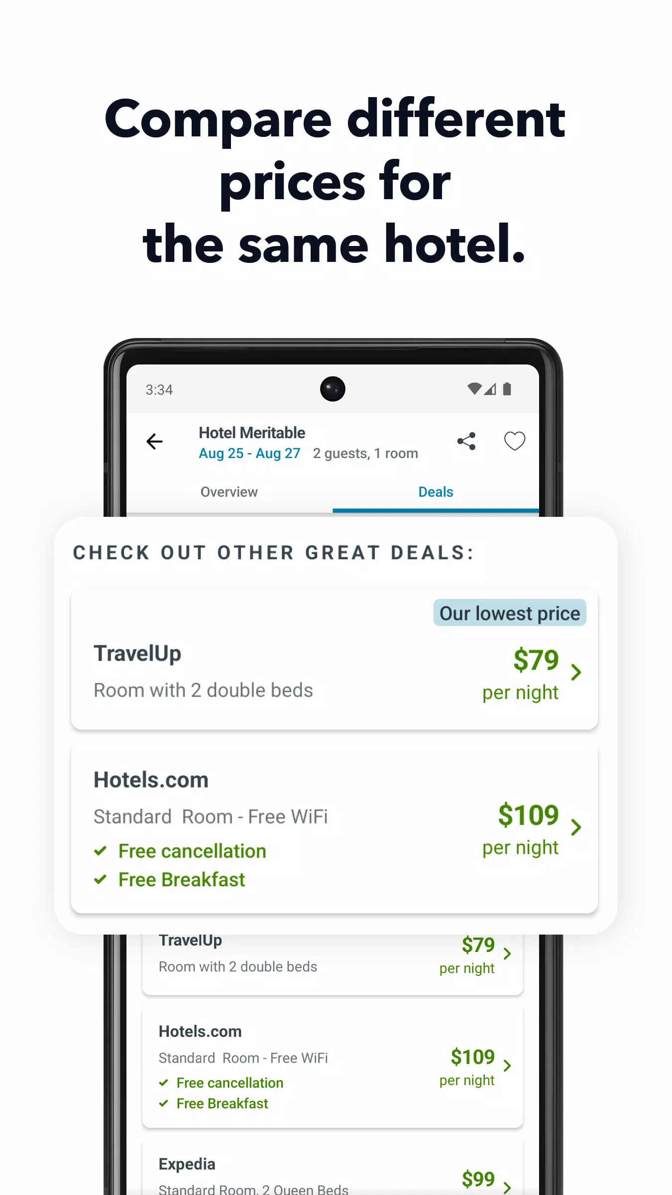 trivago: Compare hotéis Captura de tela 3