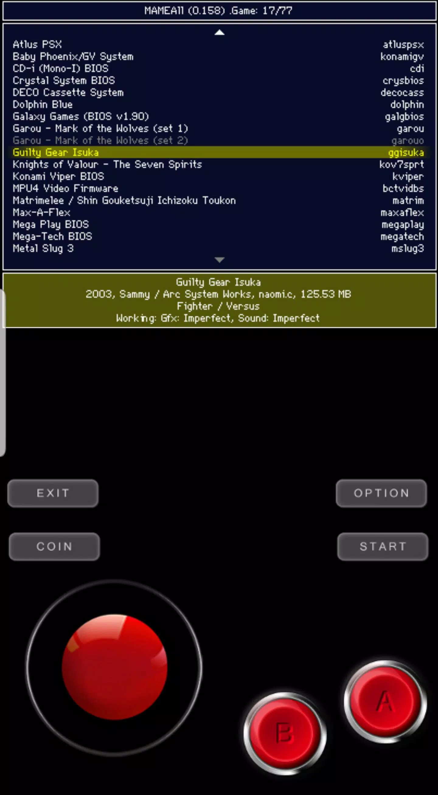 MAMEAll - MAME 0.159u2 Arcade應用截圖第0張