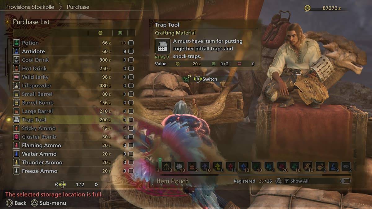 Monster Hunter Wilds陷阱工具