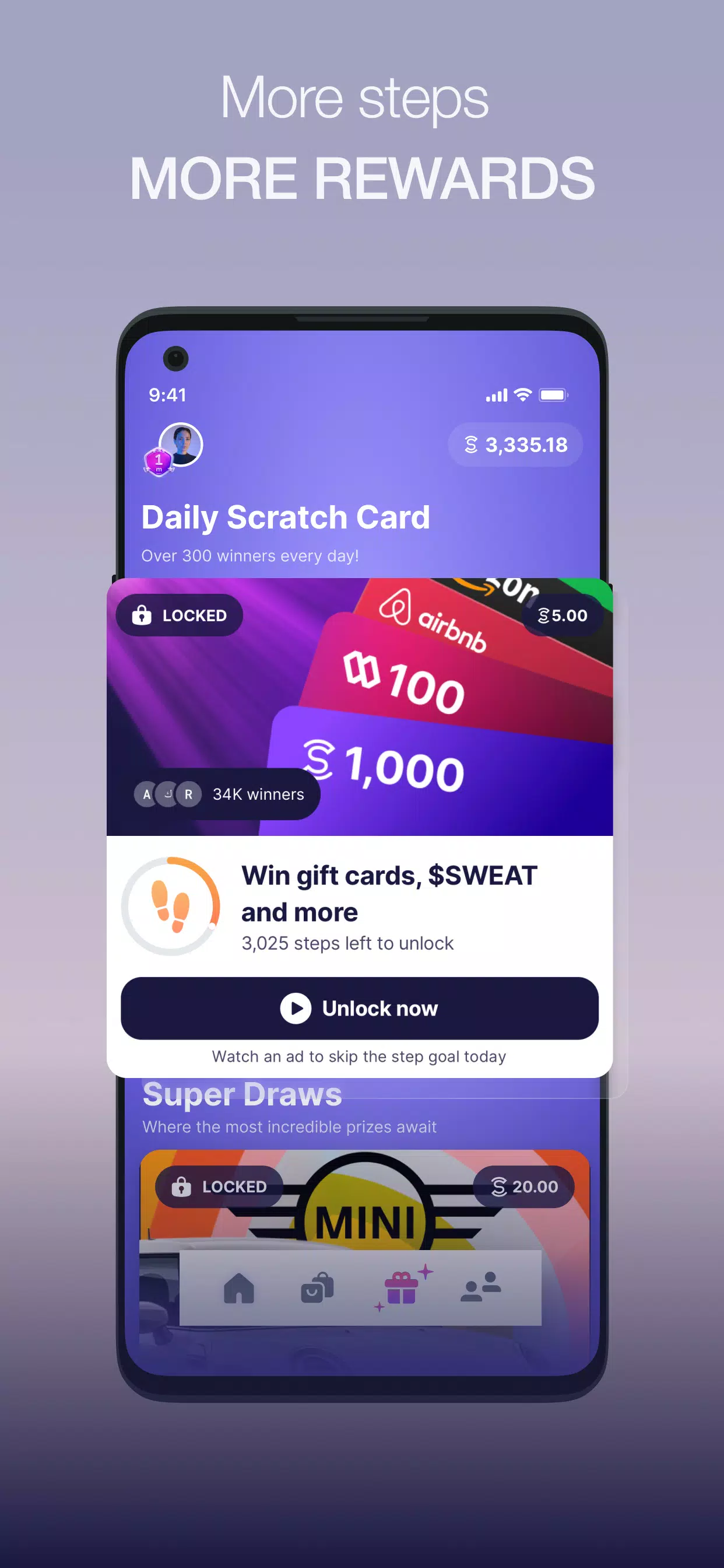 Sweatcoin 歩数トラッカー スクリーンショット 2