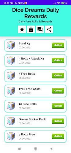 Dice Dreams Daily Rewards Screenshot 1