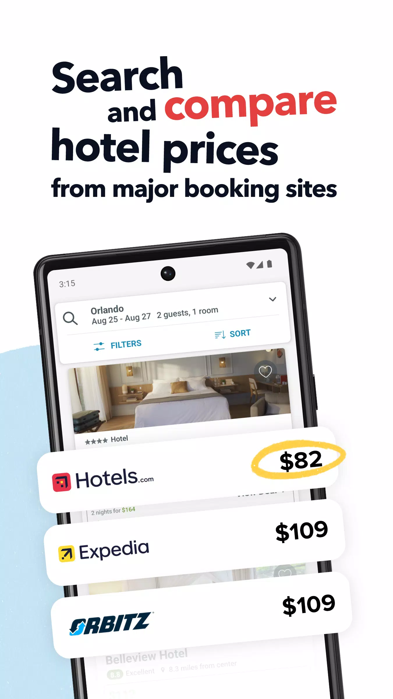 trivago: Compare hotéis Captura de tela 0