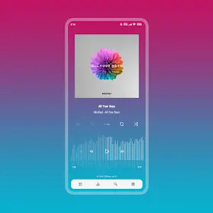Aurora - Poweramp Skin স্ক্রিনশট 2