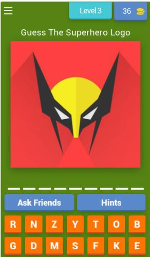 Superhero Logo Quiz應用截圖第3張