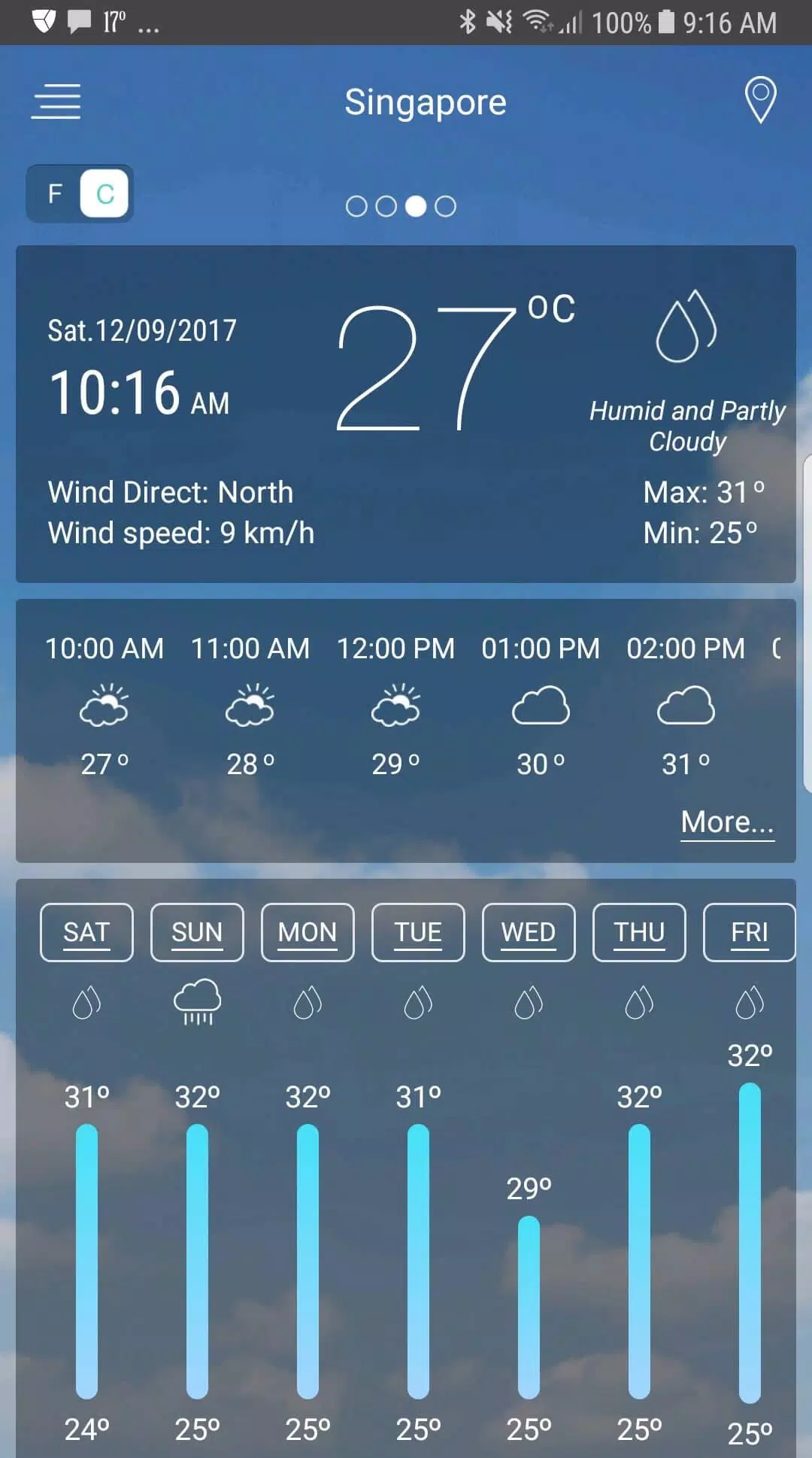 Weather app স্ক্রিনশট 0