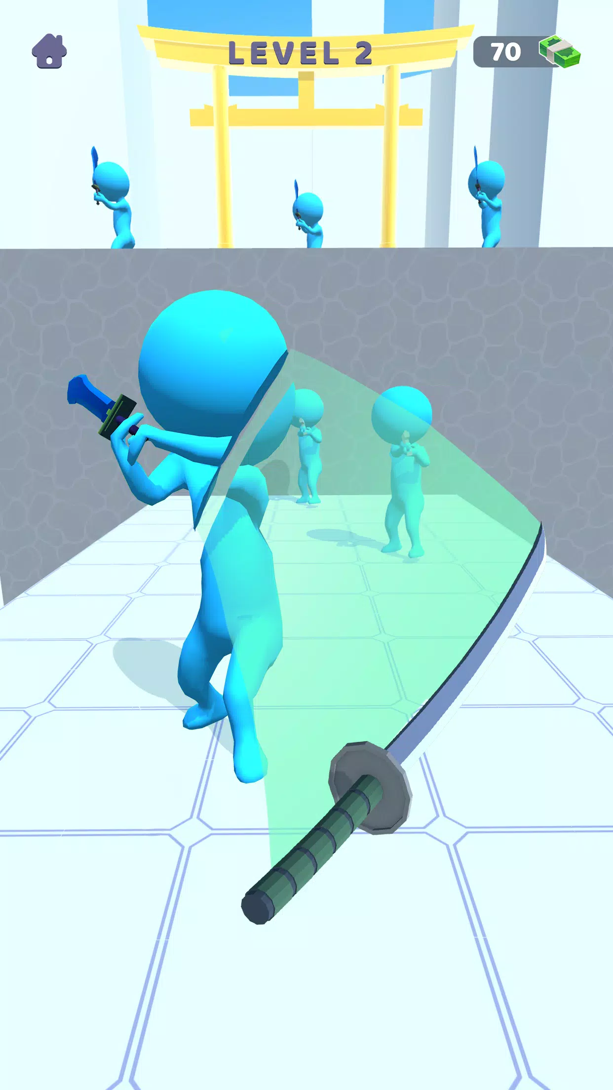 Sword Play! Ninja Slice Runner Tangkapan skrin 0