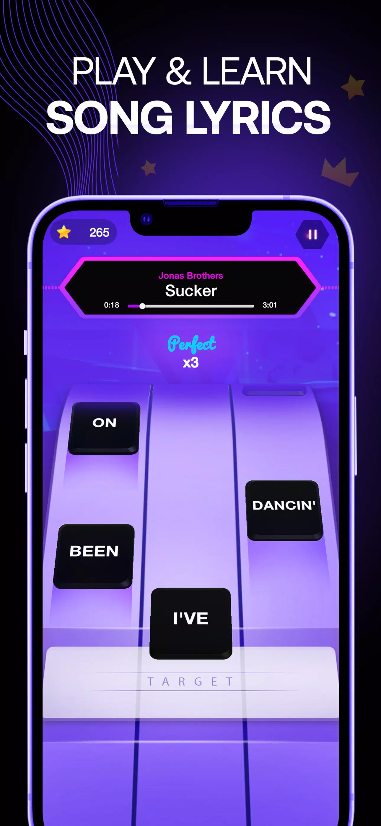 Lyrics Star・Song Lyrics Tiles Скриншот 0