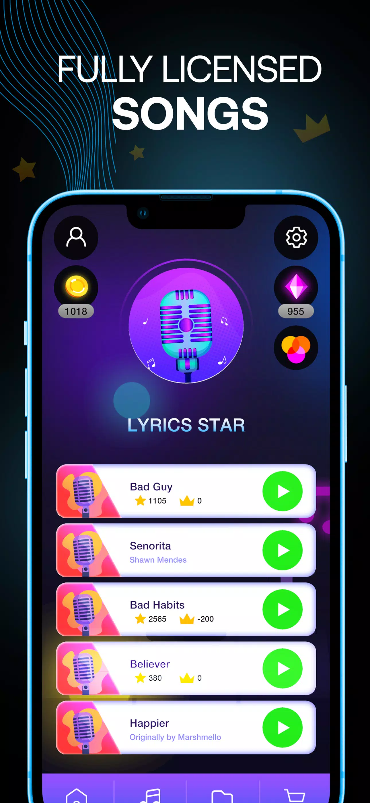 Lyrics Star・Song Lyrics Tiles Скриншот 3