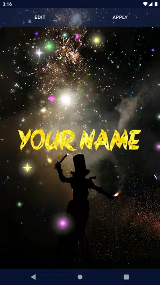 Night Sky Live Wallpaper Tangkapan skrin 1