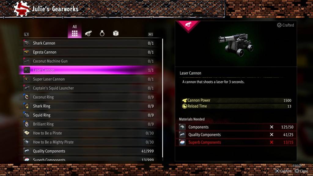 像龍一樣的激光大砲升級:夏威夷海盜Yakuza