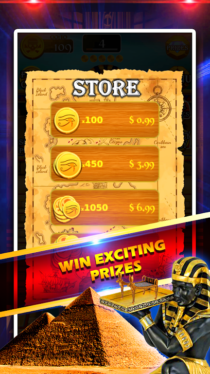 Gold of King Pharaoh Egypt - Coin Party Dozer ภาพหน้าจอ 1
