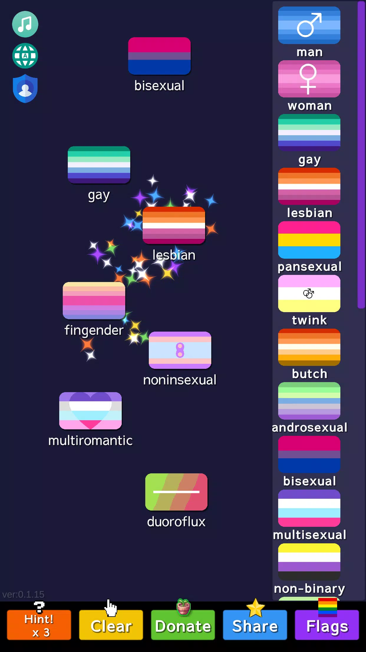 Schermata LGBTQ Flags Merge 0
