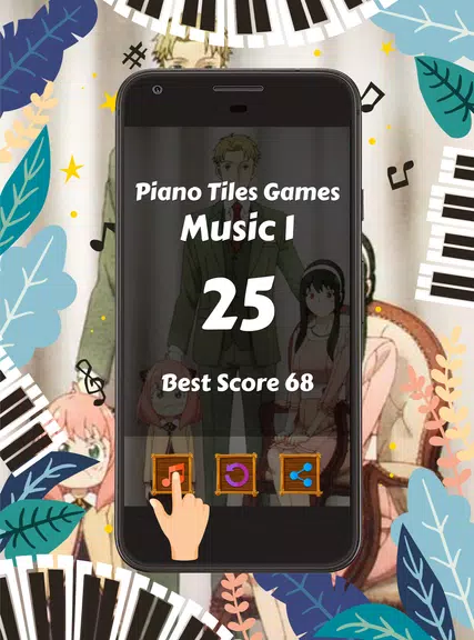 Piano Tiles Anime Spy X Family Tangkapan skrin 2