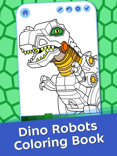 Dino Robots Coloring for Boys Ảnh chụp màn hình 0