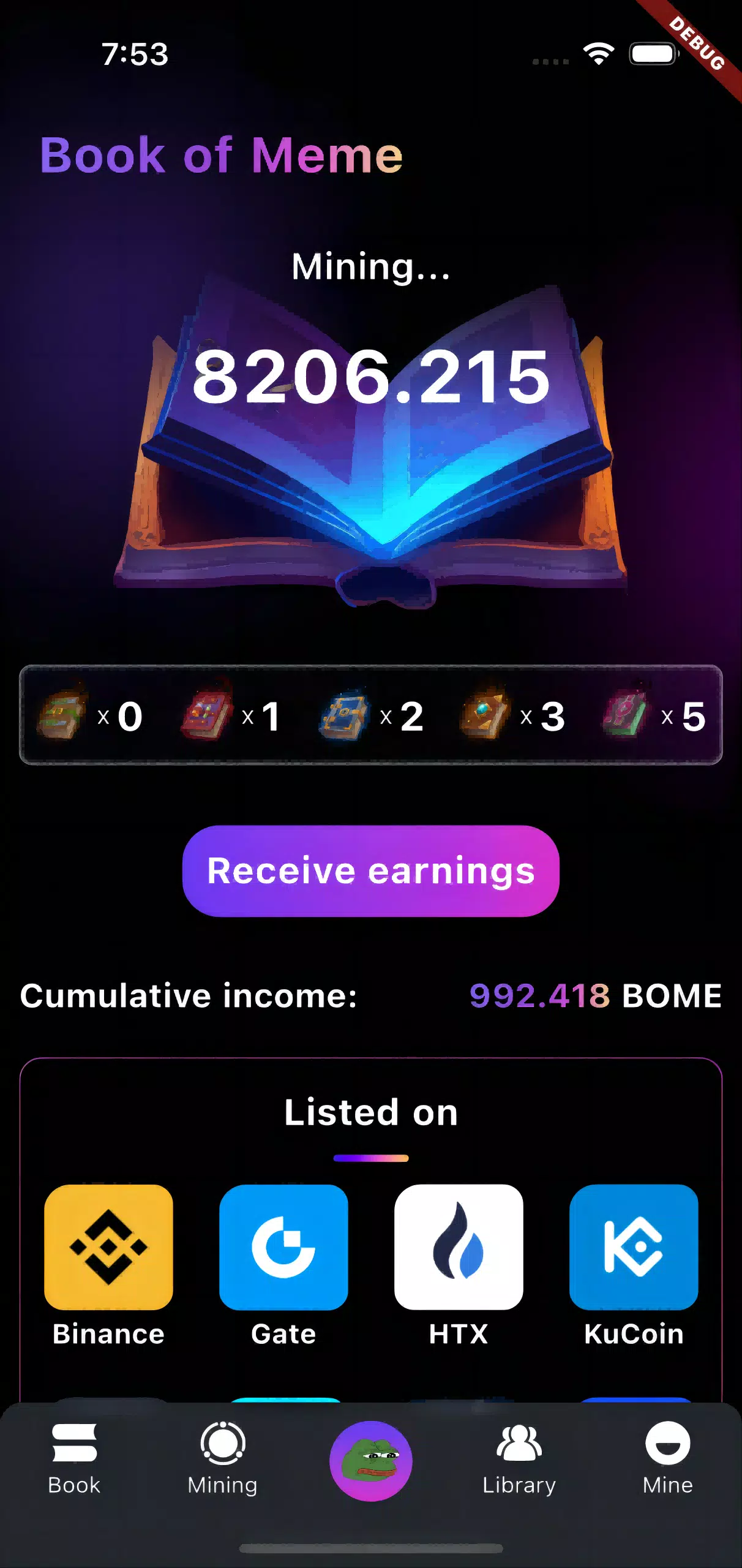 Schermata BOME 0