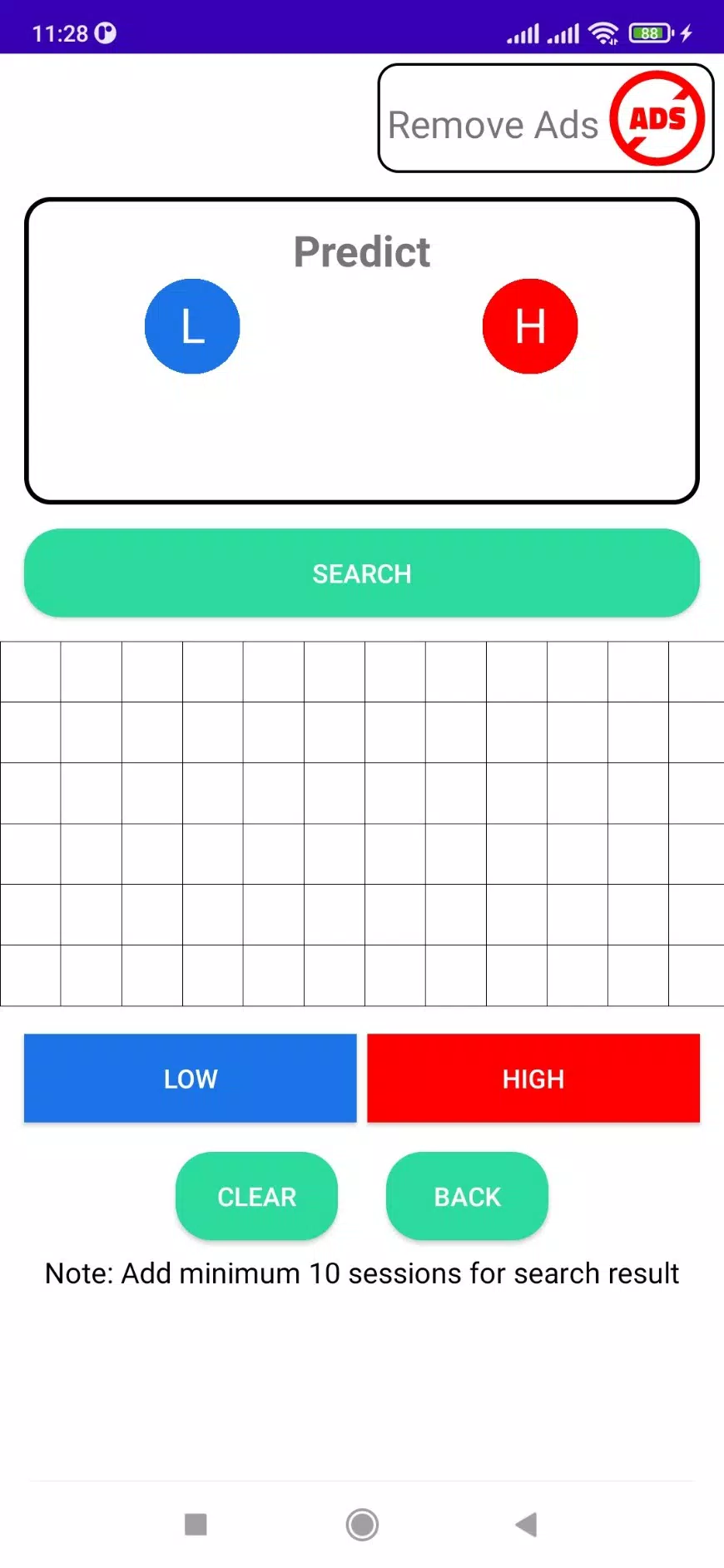 High - Low Predict Tool Ảnh chụp màn hình 1