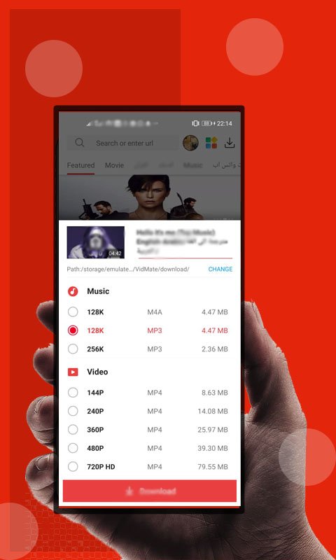 HD vidmax mat-video music status downloander Capture d'écran 2