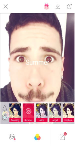 Editor e Câmera - Sweet Selfie Captura de tela 1