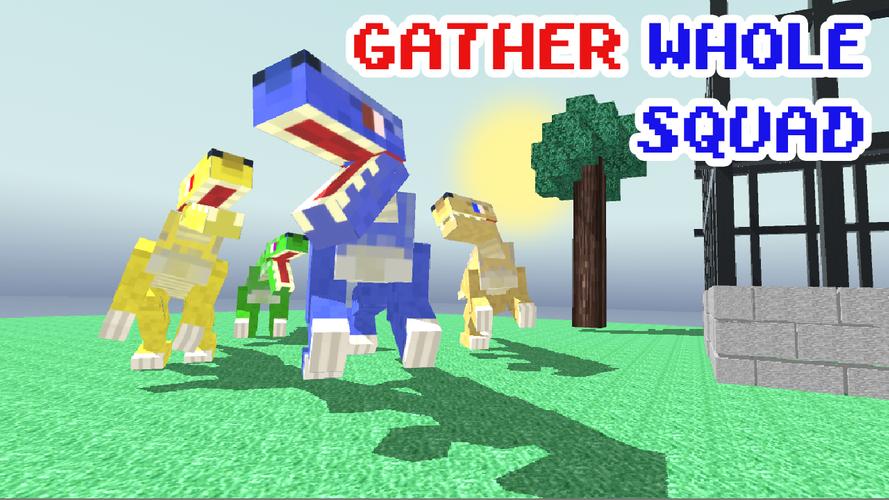Blocky Dino Park Raptor Attack Tangkapan skrin 0