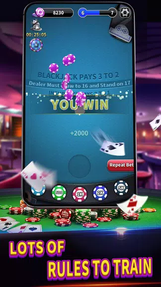 BlackJack 21 lite offline game應用截圖第3張