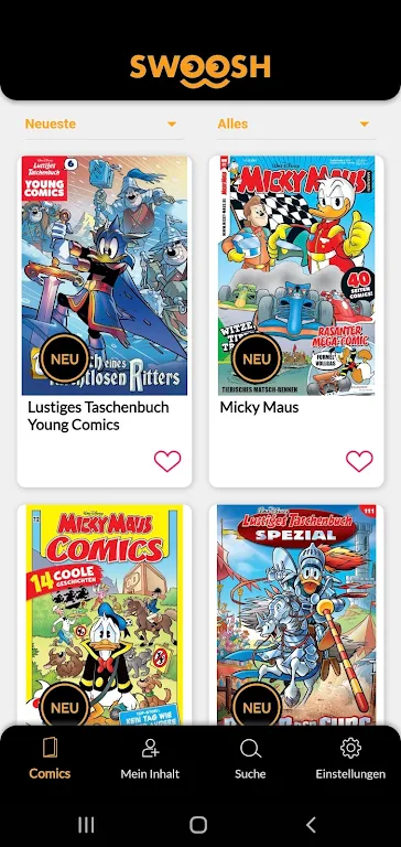 Schermata Swoosh Comics 0