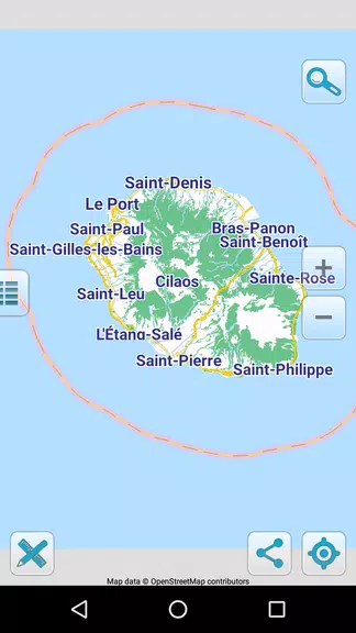 Map of Reunion offline স্ক্রিনশট 0