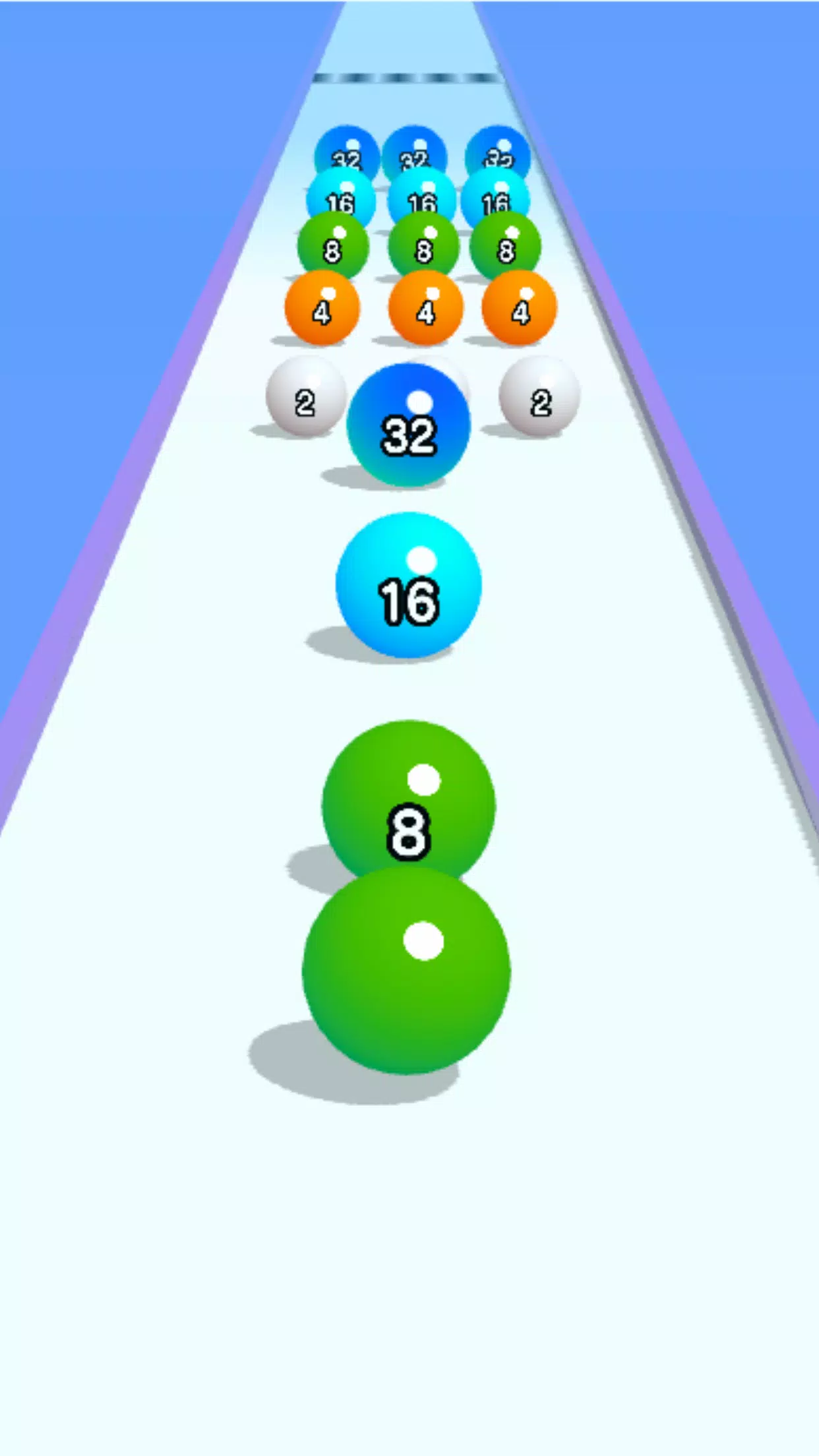 Ball Run 2048: merge number ဖန်သားပြင်ဓာတ်ပုံ 1