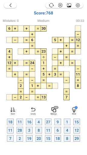 Math Number: Cross Math Puzzle Screenshot 1