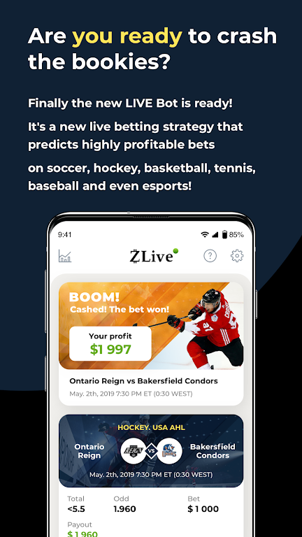Live Bet Zlive スクリーンショット 2