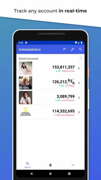 Instastatistics - Live Followe ဖန်သားပြင်ဓာတ်ပုံ 0