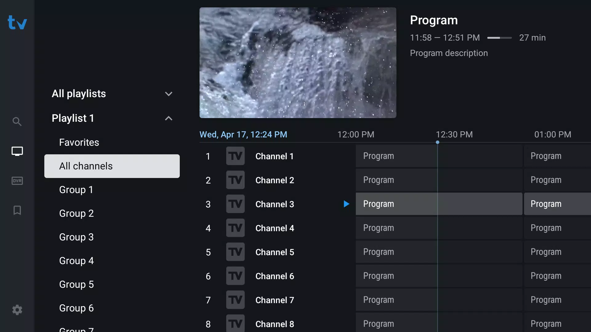 TiviMate IPTV Player スクリーンショット 0