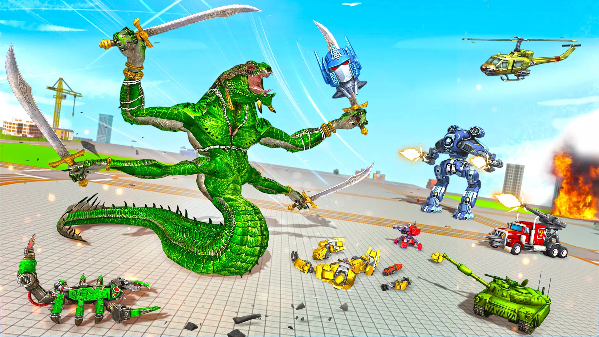 Snake Robot Game - Stone Robot Captura de tela 1