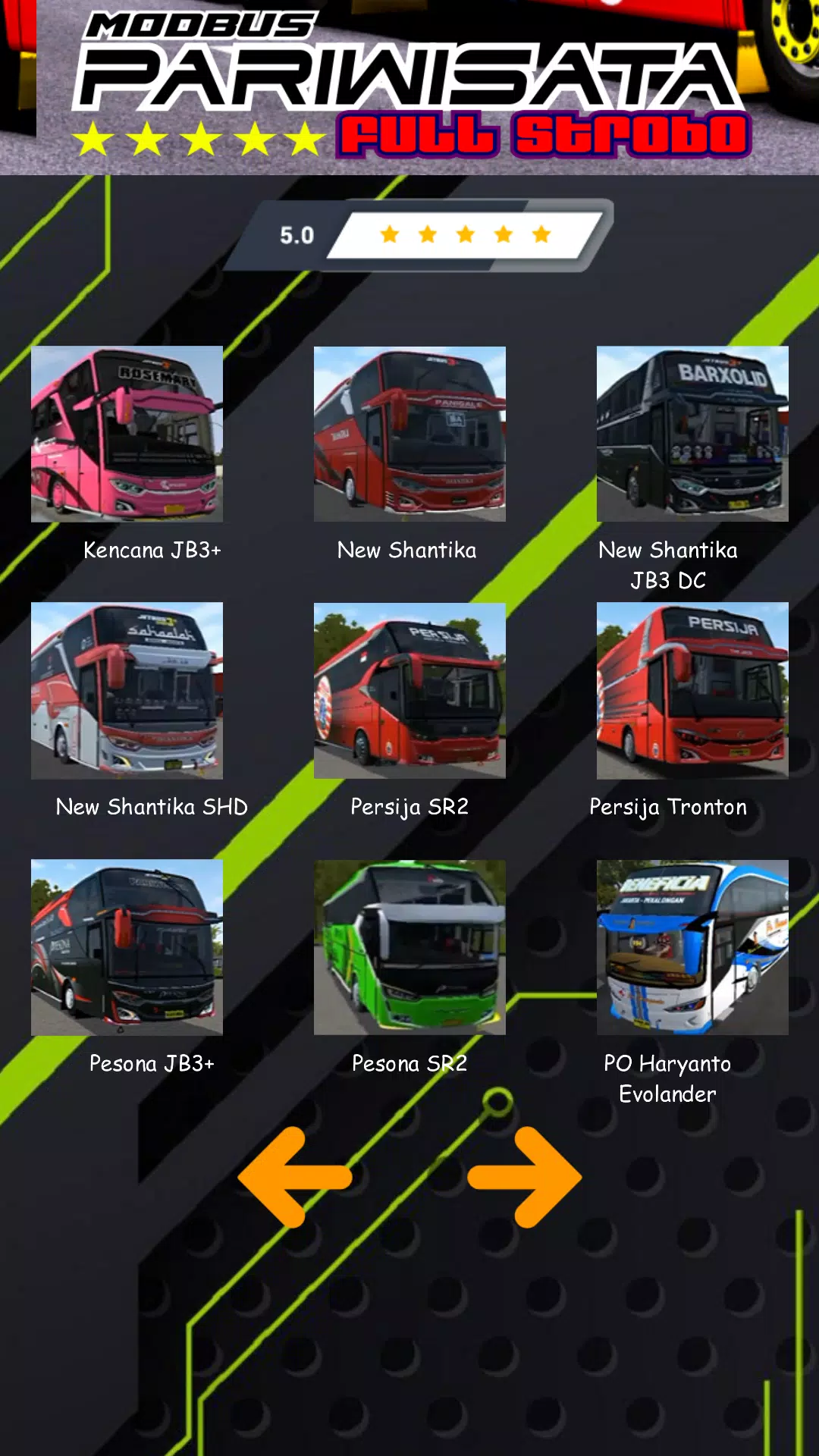 Mod Bus Pariwisata Full Strobo Zrzut ekranu 2
