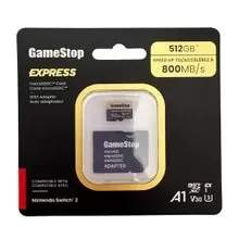 開關2兼容GameStop 512GB Express microSD卡