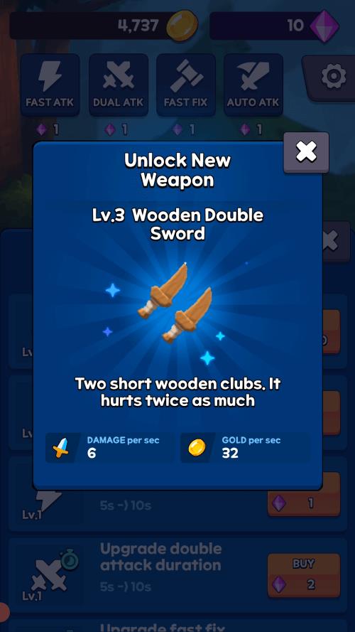 Sword Clicker Schermafbeelding 1