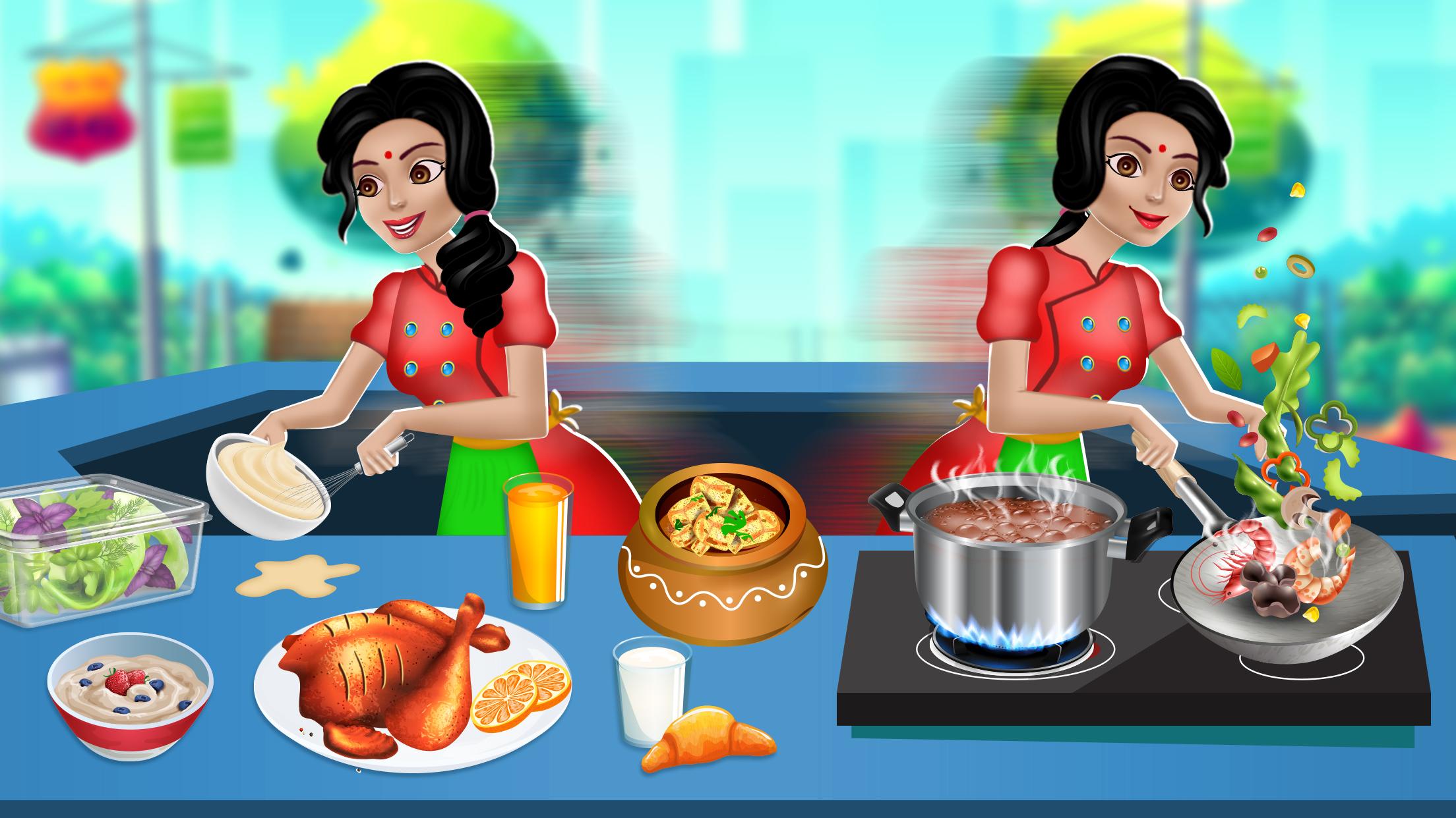 Indian Food Cooking Restaurant Tangkapan skrin 2
