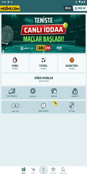 Nesine স্ক্রিনশট 1