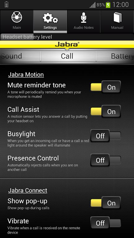 Jabra CONNECT Schermafbeelding 2