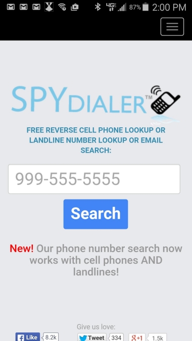 Spy Dialer Zrzut ekranu 0