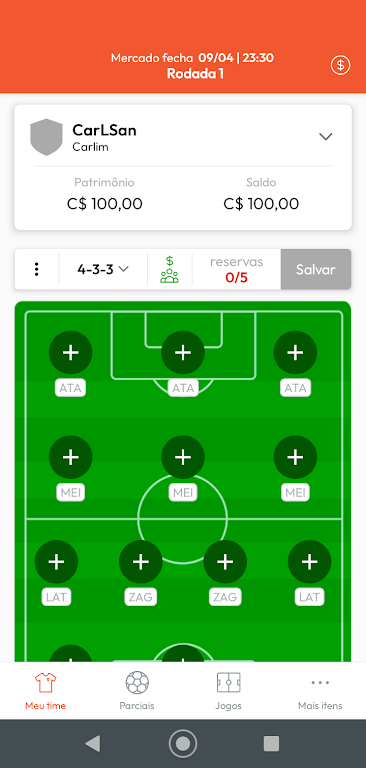 Parciais CFC Captura de tela 0