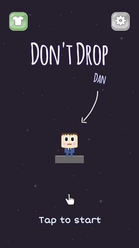Schermata Don't Drop Dan: Tap to survive 0
