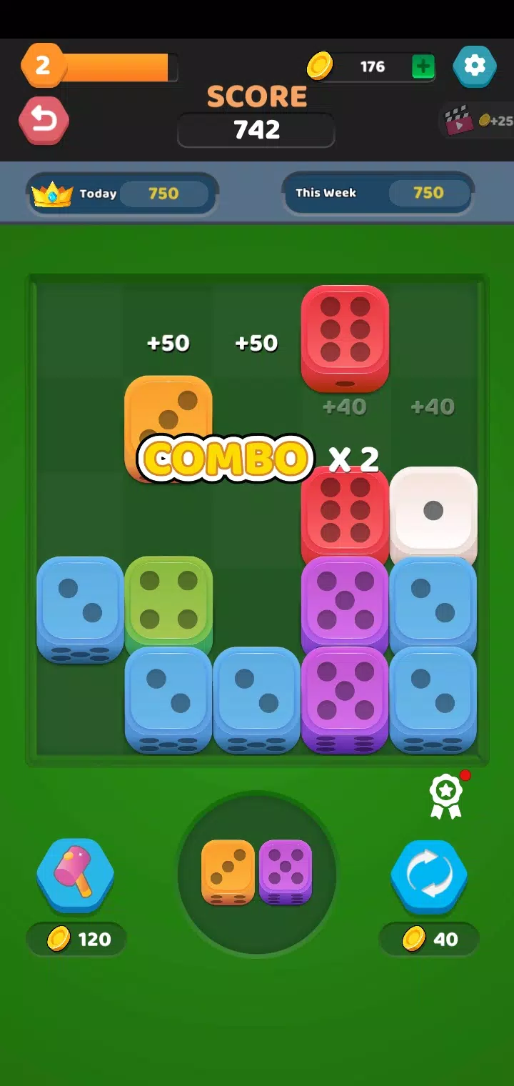 Merge Puzzle Games: Number Up ဖန်သားပြင်ဓာတ်ပုံ 2