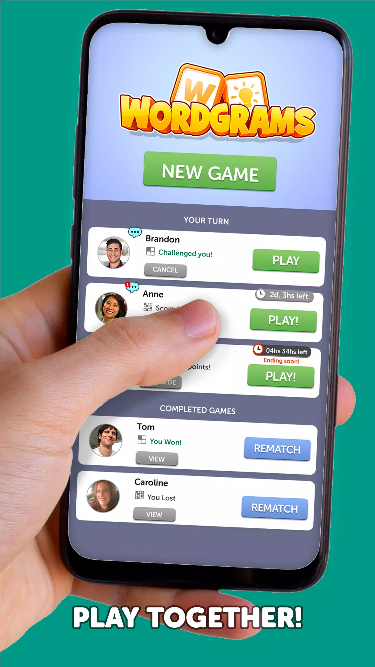 Wordgrams - Crossword & Puzzle Captura de pantalla 2