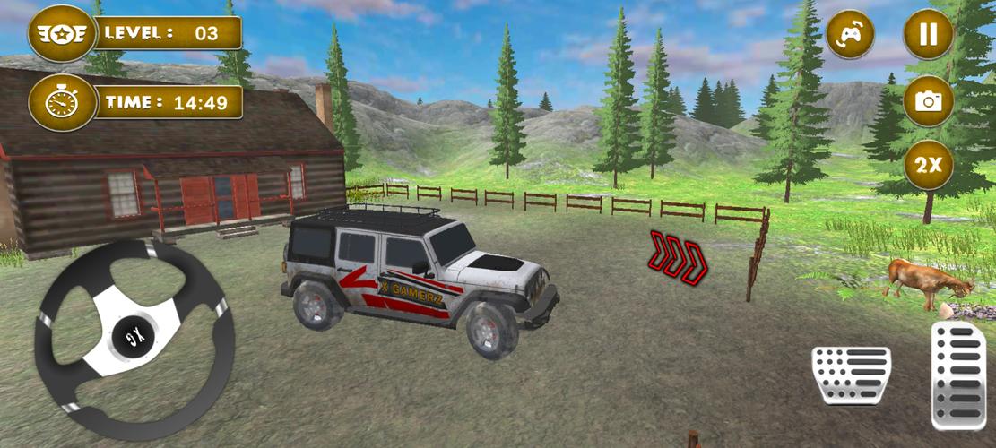 4x4 Mud Jeep Driving Games 3D應用截圖第1張