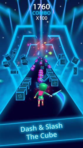 Blade Slash Runner on Beats 3D Capture d'écran 1