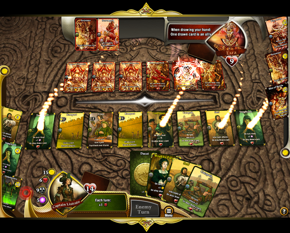 War of Omens Deck Builder Collectible Card Game Tangkapan skrin 0