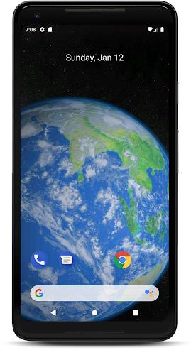 Moon 3D Live Wallpaper Tangkapan skrin 3