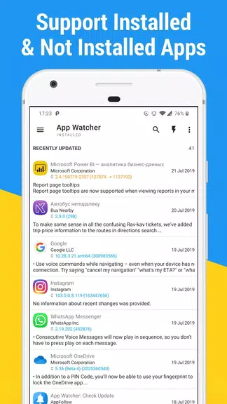 App Watcher: Check Update Ảnh chụp màn hình 2