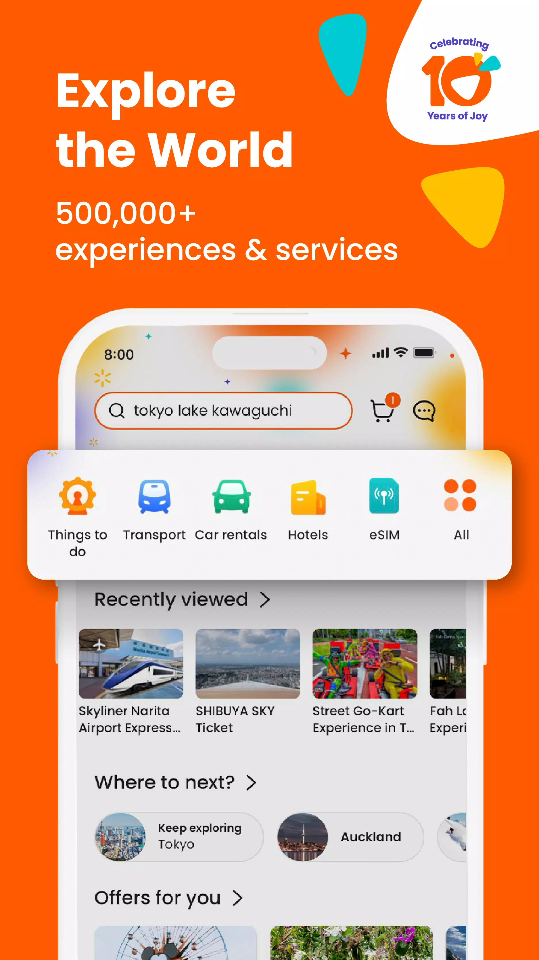 Klook - 全球旅遊＆住宿 & 玩樂體驗預訂平台應用截圖第0張