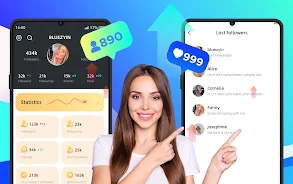 Followers & like -Fans insight Ảnh chụp màn hình 0